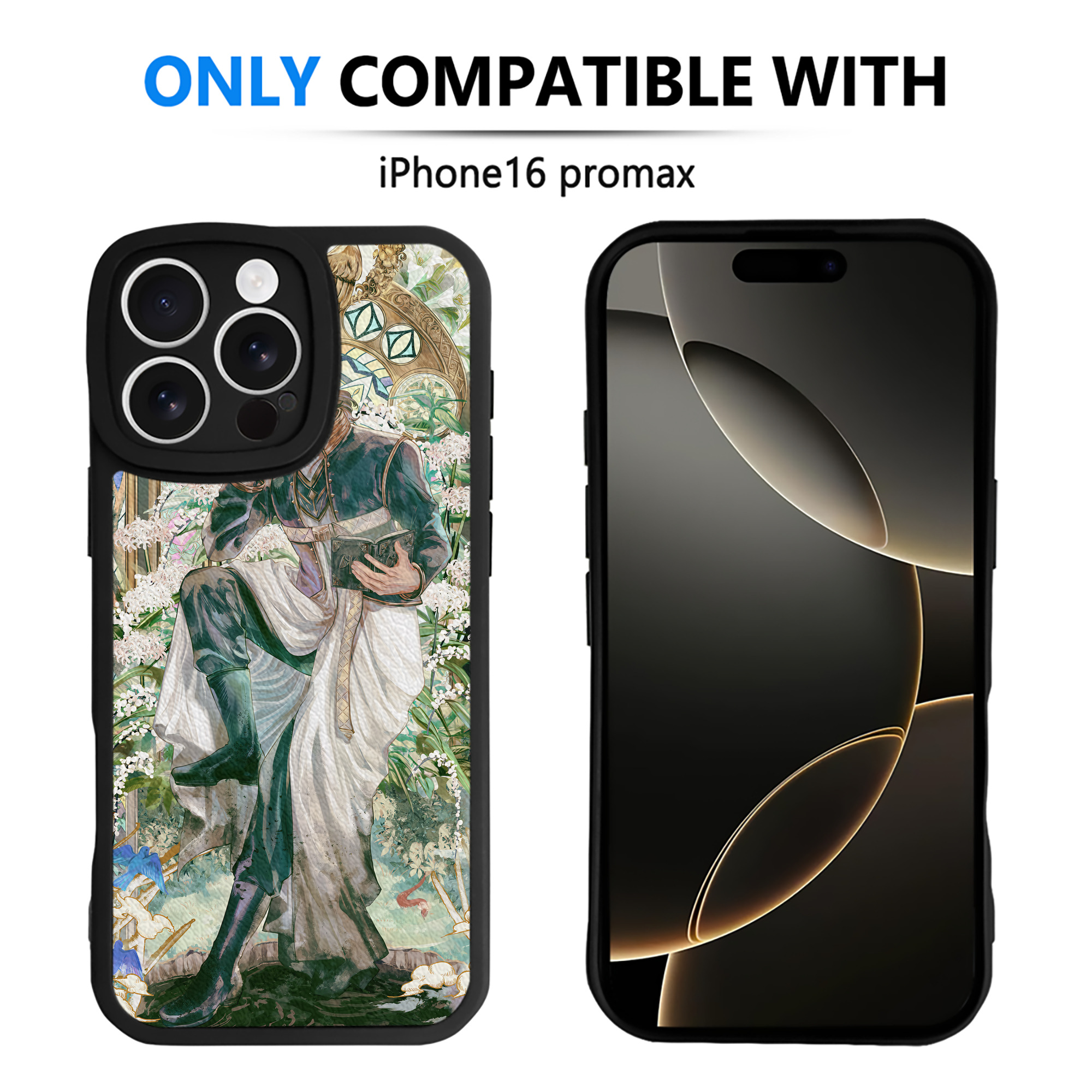 （画像用） 葬送のフリーレン Frieren 【iPhone 16シリーズ対応】シリコンスマホケース（レザー調） 材質：シリコン